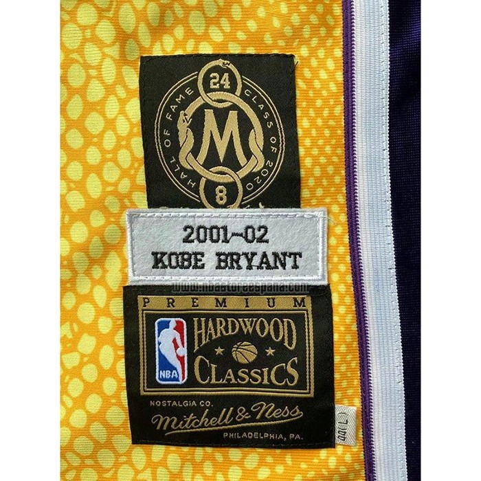 Camiseta Los Angeles Lakers Kobe Bryant Primera NO 8 Mitchell & Ness Oro